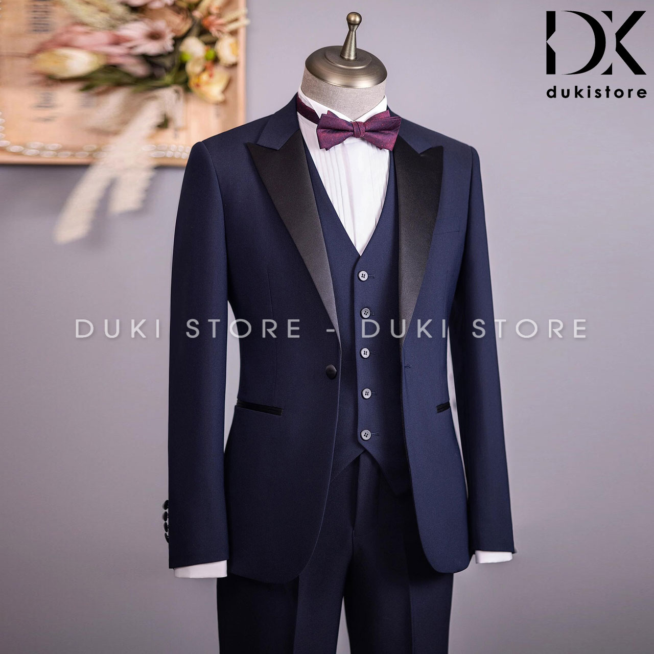 Bộ vest nam 1 cúc tuxedo màu xanh than cao cấp DKA0203 bo-ao-vest-nam-1-cuc-tuxedo-mau-xanh-than-dep-DKA0203